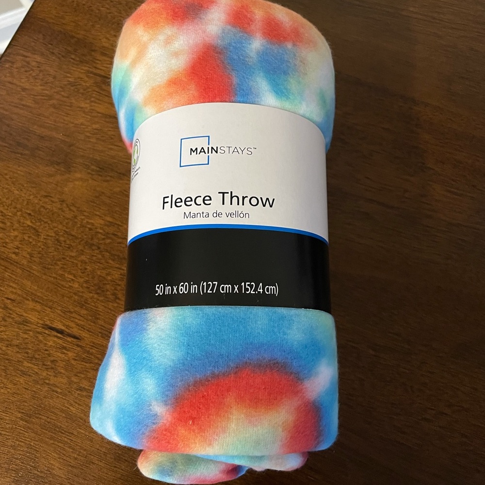 Tie Dye Fleece Blanket